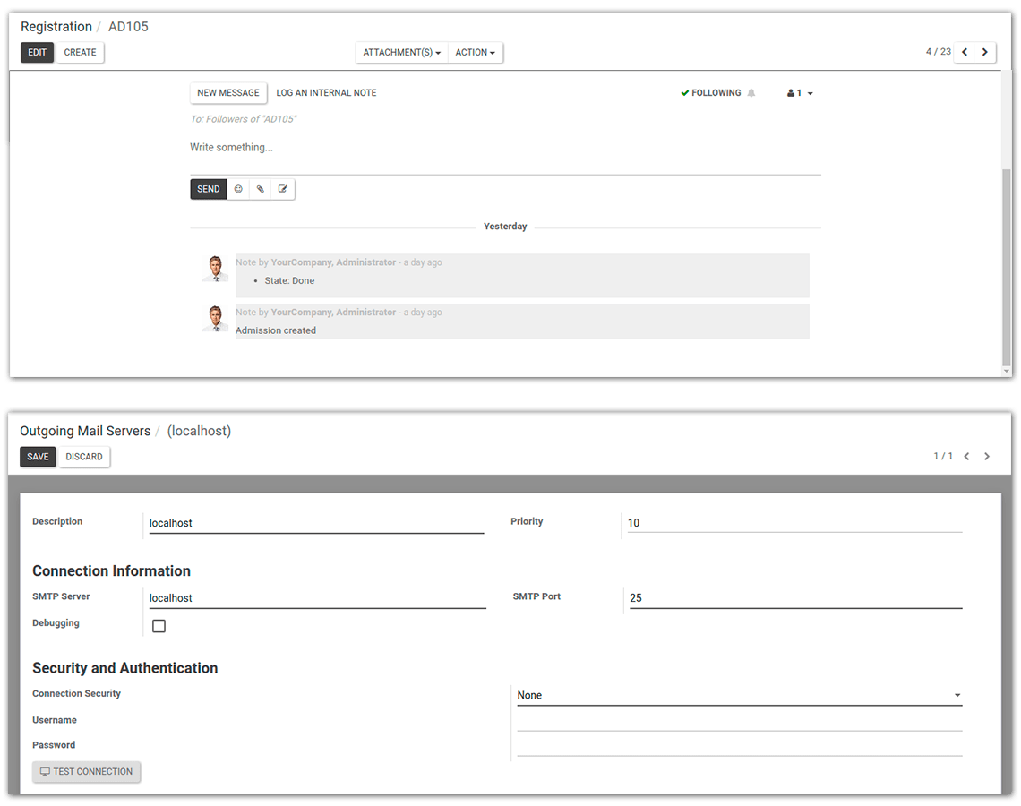 E-mail Integration email integration